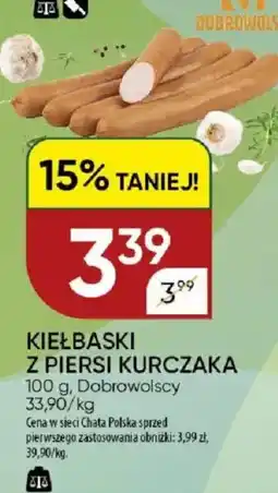 Chata Polska Dobrowolscy Kiełbaski z piersi kurczaka oferta