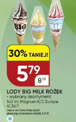 Chata Polska Lody Big Milk rożek oferta