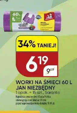 Chata Polska Worki na śmieci 60 l Jan Niezbędny oferta