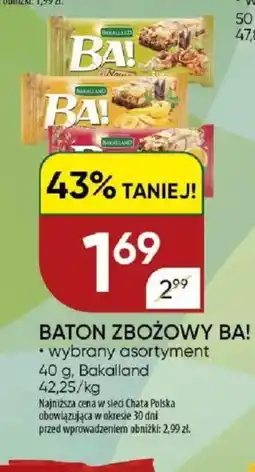 Chata Polska Baton zbożowy ba! oferta