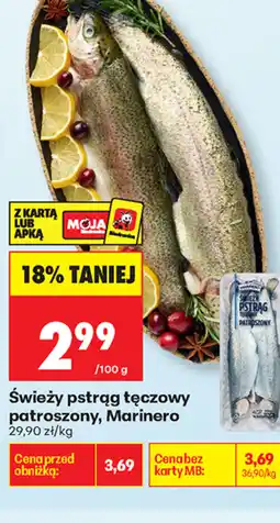 Biedronka Świeży pstrąg tęczowy patroszony oferta