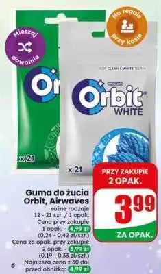 Dino Guma do żucia Orbit, Airwaves oferta