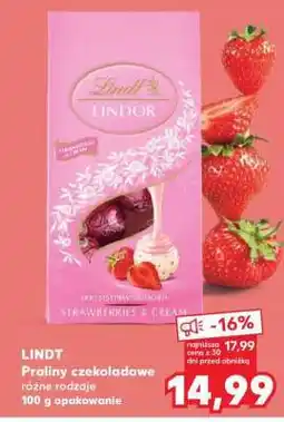 Kaufland LINDT Praliny czekoladowe różne rodzaje 100 g opakowanie oferta