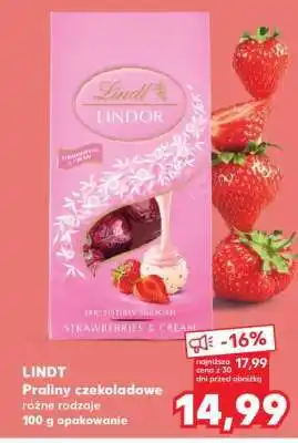 Kaufland LINDT Praliny czekoladowe różne rodzaje 100 g opakowanie oferta