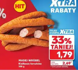 Kaufland MADEJ WRÓBEL Kiełbasa toruńska 100 g oferta