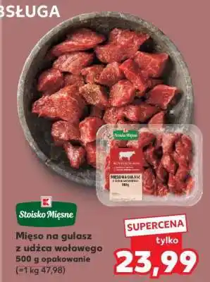 Kaufland Mięso na gulasz z udźca wołowego 500 g opakowanie oferta