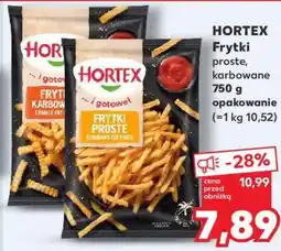 Kaufland HORTEX Frytki proste, karbowane 750 g opakowanie oferta