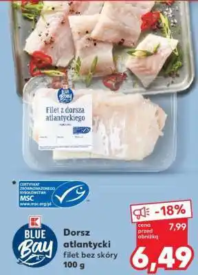 Kaufland Dorsz atlantycki filet bez skóry 100 g oferta
