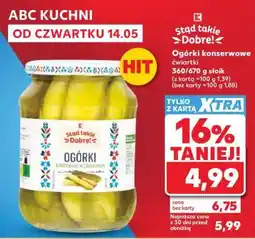Kaufland Ogórki konserwowe ćwiartki oferta