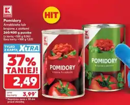 Kaufland Pomidory Arrabiata lub krojone z ziołami 260/400 g puszka oferta