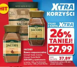 Kaufland JACOBS Kawa rozpuszczalna Cronat Gold, Crema, Cronat Gold Refill oferta