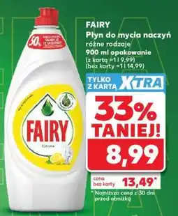 Kaufland Fairy płyn do mycia naczyń oferta