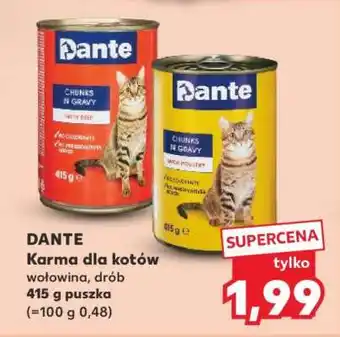 Kaufland DANTE Karma dla kotów wołowina, drób oferta