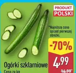 ALDI Ogórki szklarniowe oferta