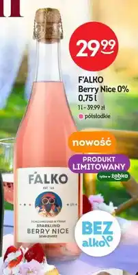 Żabka Wino bezalkoholowe F'ALKO Berry Nice 0% półsłodkie oferta