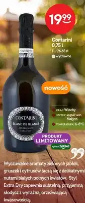 Żabka Wino musujące Contarini Blanc de Blancs Millesimato Extra Dry wytrawne Włochy oferta