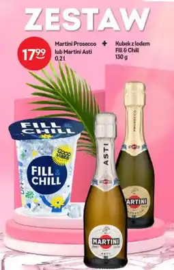 Żabka Zestaw Wino Martini Prosecco 0,2l + Kubek z lodem Fill & Chill 130g oferta
