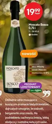 Żabka Wino musujące Bosco del Cirmioli Moscato Vino Spumante słodkie Włochy oferta