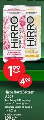 Żabka Hard Seltzer Hirro Lemon & Lemongrass oferta