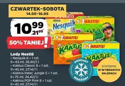 Netto Lody Nestlé Kaktus POP Pink 8+1szt oferta