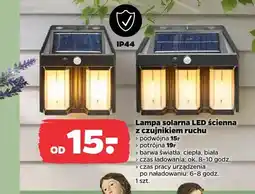 Netto Lampa solarna LED ścienna z czujnikiem ruchu podwójna IP44 oferta