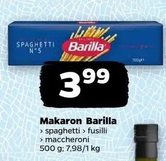 Netto Makaron spaghetti Barilla oferta