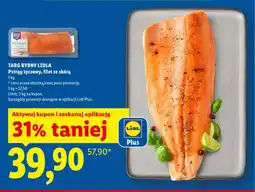 Lidl Pstrąg tęczowy filet ze skórą Targ Rybny Lidla oferta