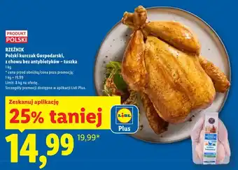 Lidl Polski kurczak Gospodarski z chowu bez antybiotyków tuszka Rzeźnik oferta