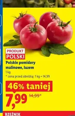 Lidl Pomidory malinowe luzem polskie oferta