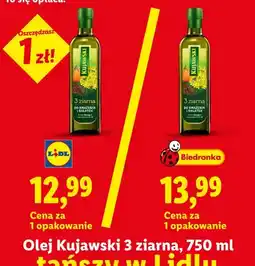 Lidl Olej Kujawski 3 ziarna oferta