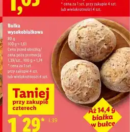 Lidl Bułka wysokobiałkowa oferta