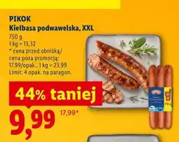 Lidl Kiełbasa podwawelska XXL PIKOK oferta