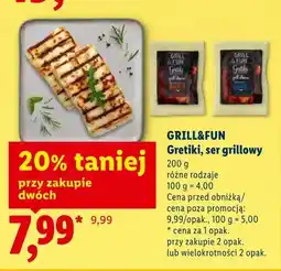 Lidl Gretiki ser grillowy GRILL&FUN oferta