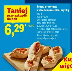 Lidl Frusta prosciutto z serem mozzarella i szynką oferta