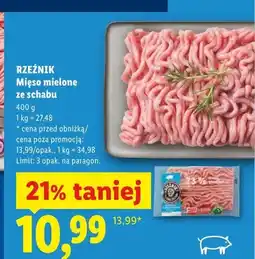 Lidl Mięso mielone ze schabu Rzeźnik oferta