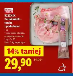 Lidl Polski królik - tuszka z podrobami Rzeźnik oferta