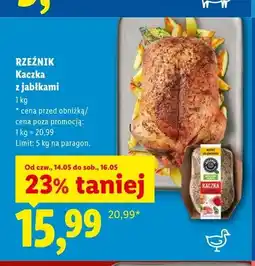 Lidl Kaczka z jabłkami Rzeźnik oferta