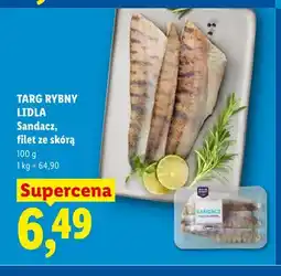 Lidl Sandacz filet ze skórą Targ Rybny Lidla oferta