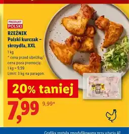 Lidl Polski kurczak skrzydła XXL Rzeźnik oferta
