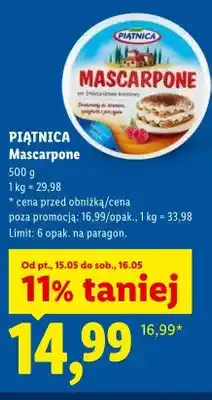 Lidl Mascarpone PIĄTNICA oferta