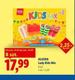 Lidl Lody Kids Mix ALGIDA 8-pak oferta