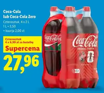 Lidl Napój gazowany Coca-Cola 4-pak oferta
