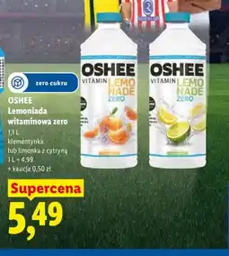 Lidl Lemoniada witaminowa zero OSHEE klementynka oferta