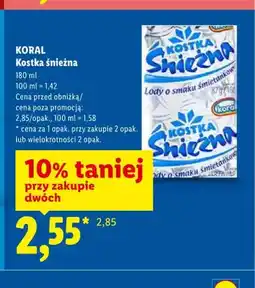 Lidl Lody Kostka śnieżna Koral oferta