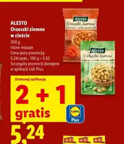 Lidl Orzeszki ziemne w skorupce o smaku paprykowym Alesto oferta