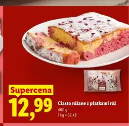Lidl Ciasto różane z płatkami róż oferta