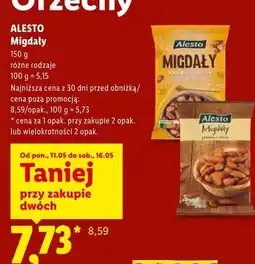 Lidl Migdały prażone solone Alesto oferta
