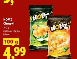 Lidl Chrupki Nomz zielona cebulka oferta