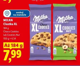 Lidl Ciastka Milka XL Choco Cookies oferta
