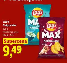 Lidl Chipsy Max Lay's tzatziki oferta